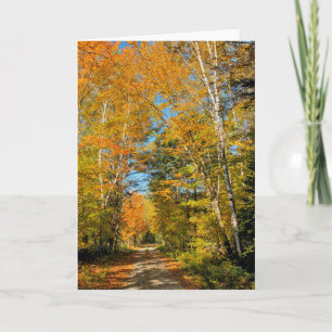 Ländliche Straße Herbstfarben New Hampshire Karte