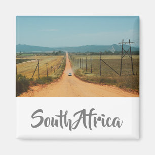 Ländliche Straße Südafrika Landschaftsbild Magnet