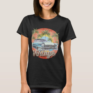 Ländliche Vintage-Autosommerferien T-Shirt