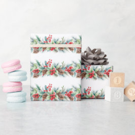 Ländliche Wasserfarben-Randgestaltung Geschenkpapier