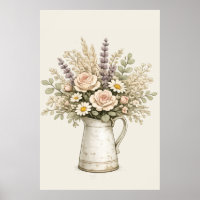 Ländlicher Blumenvase
