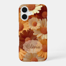 Ländlicher Boho-Blumen-Daisy-Muster-Name-Etuis