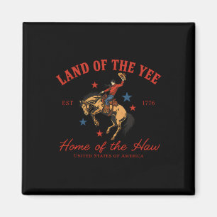 Ländlicher Cowboy Rodeo Patriotisch Usa Western La Magnet