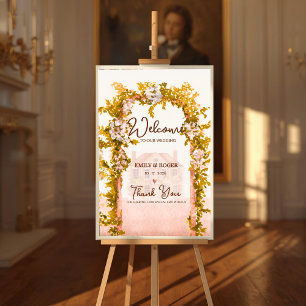 Ländlicher Gartenbogen Hochzeitsempfang auf dem La Poster