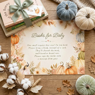 Ländlicher Herbst in Liebes-Kürbis Herbst-Baby-Par Begleitkarte