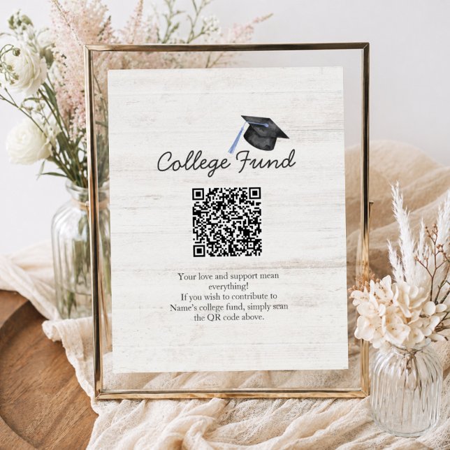 Ländlicher Hochschulfonds-Abschluss-QR-Code Poster (Von Creator hochgeladen)