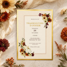 Ländlicher Kürbis-Blumen-Eleganter Thanksgiving-Di