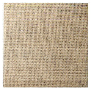 Ländlicher rustikaler Vintage-Jute Fliese