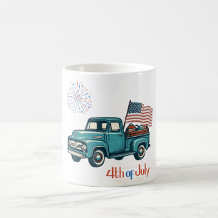 Ländlicher/vintage 4. Juli Kaffeetasse