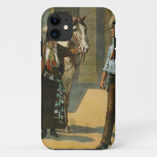 Ländlicher Western Cowboy Cowgirl Pferd Bauernhof Case-Mate iPhone Hülle