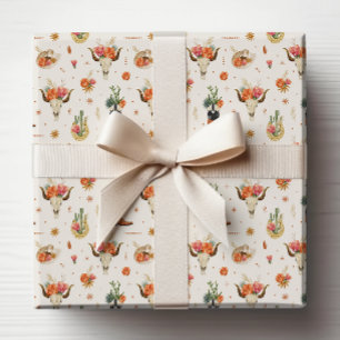 Ländlicher Western Cowboy Geschenkpapier