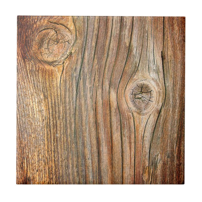 Ländliches altes Holz Fliese (Vorderseite)