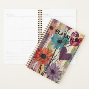 Ländliches Blumen-Planer-Journal Planer
