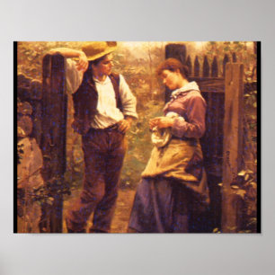 Ländliches Courtship', Daniel_Art von Amerika Poster