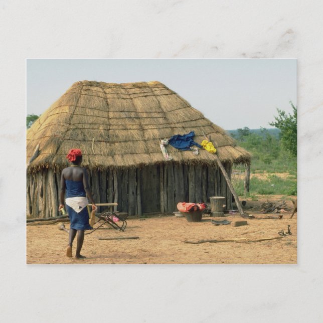 Ländliches Familienzimmer, Kunene, Angola Postkarte (Vorderseite)