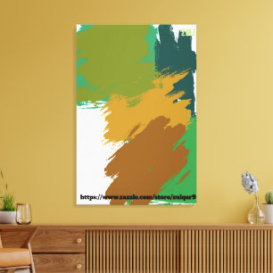 Ländliches Feld Abstracte Kunst von ZMJ Leinwanddruck