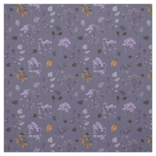 Ländliches Flieder Botanisches Kühnes Boho Blumenm Stoff
