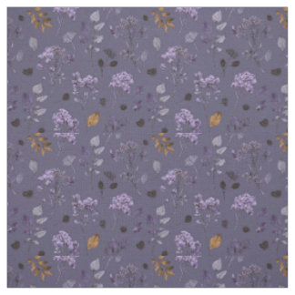 Ländliches Flieder Botanisches Kühnes Boho Blumenm Stoff