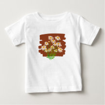 Ländliches florales Design auf braunem Hintergrund