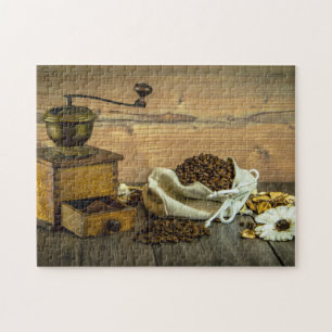 Ländliches Kaffeemühlen-Foto