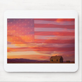 Ländliches patriotisches Amerika Mousepad
