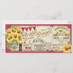 Ländliches Picknick Sonnenblumen Rustikale Hochzei Save The Date