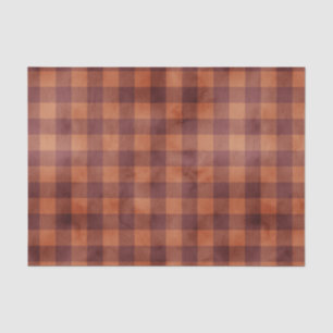 Ländliches Plaid-Muster im Farmhouse-Stil Seidenpapier