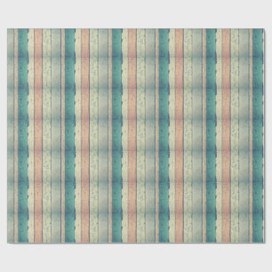 Ländliches Rosa & Blau Holzmaserung Geschenkpapier