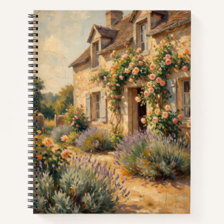 Ländliches Steincottage in der Provence Notizbuch
