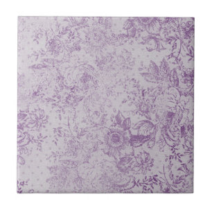 ländliches Violett, Shabby Chic, blasse Lavendelbl Fliese