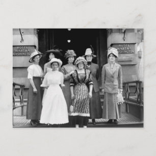 Landmädchen erobern New York, 1910 Postkarte