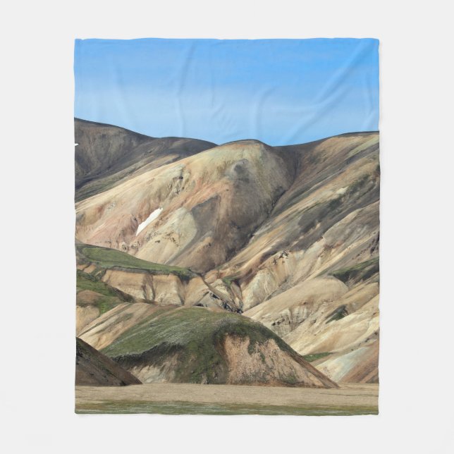 LANDMANNALAUGAR IN ISLAND FLEECEDECKE (Vorderseite)