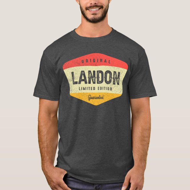 Landon Personalisiert Name - Landon T-Shirt (Vorderseite)