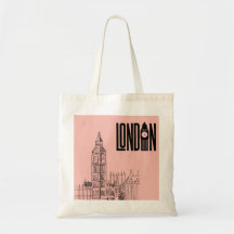 Landon vibes tote Tasche (Cotton Candy rosa)
