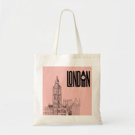 Landon vibes tote Tasche (Cotton Candy rosa)