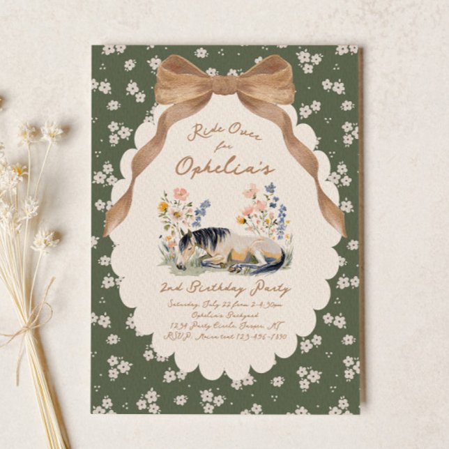 Landpferd-Geburtstags-Einladung Einladung (Von Creator hochgeladen)