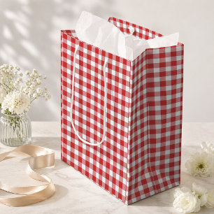 Landpicknick Gingham Mittlere Geschenktüte