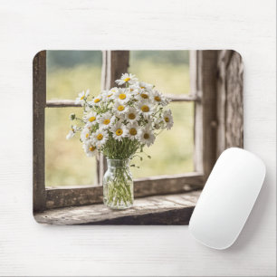Landrasterstrauß im Fenster Mousepad