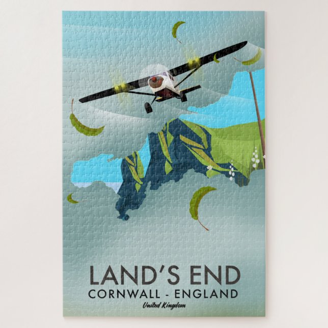 Land's End Cornwall Reiseplakat (Vertikal)