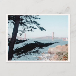 Lands End Hike Sea Cliff Golden Gate Bridge Photo Postkarte