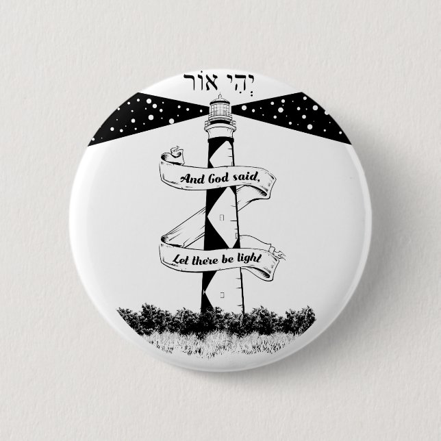 Land's End John o'groats Leuchtturme Button (Vorderseite)