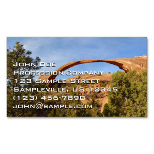 Landscape Arch im Arches National Park Magnetische Visitenkarte