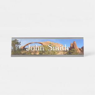 Landscape Arch im Arches National Park Schreibtischnamensplakette