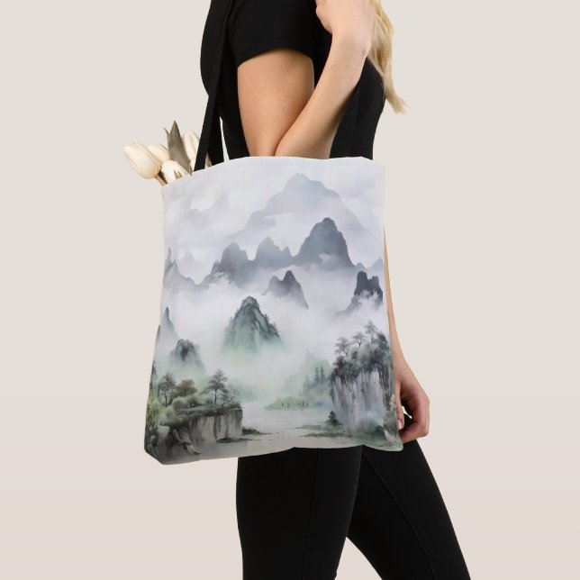 Landscape Asia Malerei Tasche (Von Nahem)