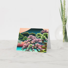 Landscape Asian Cheroms Jeden Anlaß Dankeskarte