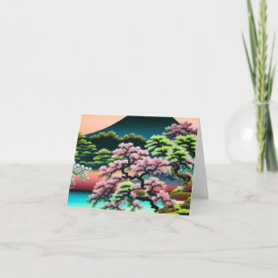 Landscape Asian Cheroms Jeden Anlaß Dankeskarte