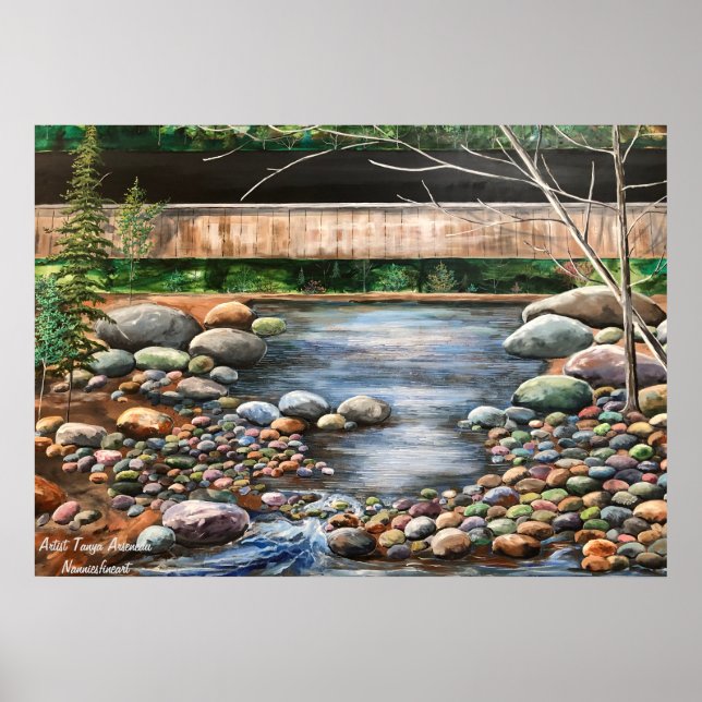 LANDSCAPE Das Brook Original bemalt Poster (Vorne)