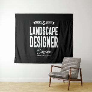 Landscape Designer Job Title Gift Wandteppich