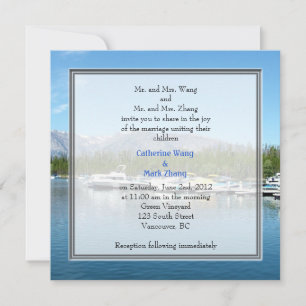 Landscape Foto Hochzeitseinladungen. Grand Teton Einladung