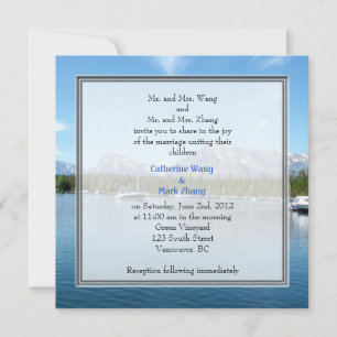 Landscape Foto Hochzeitseinladungen. Grand Teton Einladung